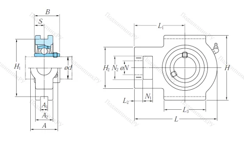 Подшипниковый узел UCT 210 J в Хабаровске