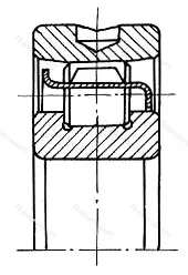 Модификация подшипника 402611КМУ размер 55x120x43 от производителя  ГПЗ-15