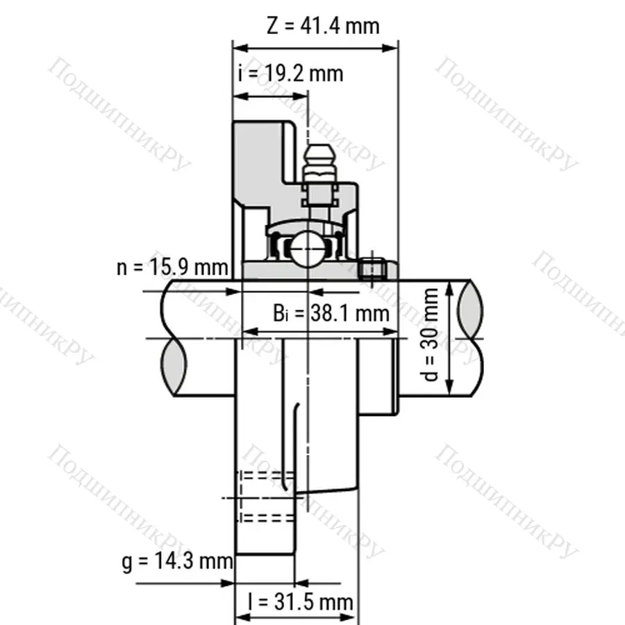 Подшипниковый узел SSUCFPL 206 - Вал: 30 мм
