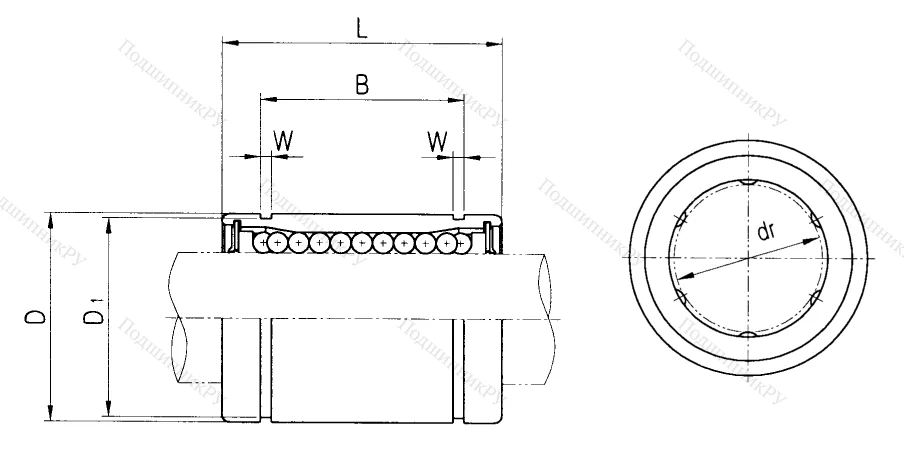 Подшипник LM 25 UU в Хабаровске
