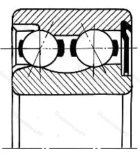 Подшипник 3206A-Z размер 30x62x23,8 от производителя  FAG