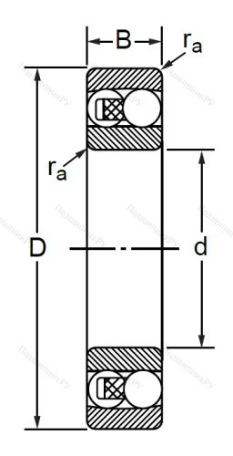 Двухрядный шариковый подшипник 1307 в Хабаровске