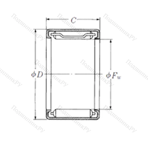 Подшипник игольчатый радиальный FJL-815