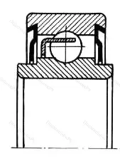 Модификация подшипника 35-2310118Е4С1 размер 90x140x30/40 от производителя  ГПЗ-4 Модификация подшипника 35-2310118Е4С1 размер 90x140x30/40 от производителя  ГПЗ-4