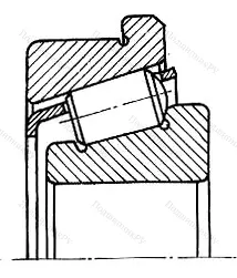 Подшипник  30312R (67312) размер 60x130x33,5 от производителя  SKF Подшипник  30312R (67312) размер 60x130x33,5 от производителя  SKF