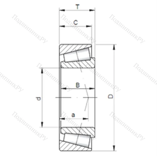 Подшипник роликовый радиально-упорный 32938 A от производителя  CX Подшипник роликовый радиально-упорный 32938 A от производителя  CX