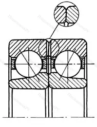 Подшипник  336207 размер 35x72x34 от производителя  ГПЗ-8