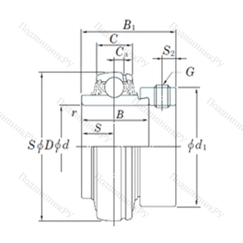 Подшипник шариковый радиальный NA 210-31
