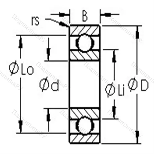 Подшипники шариковые радиальные однорядные 6320 от производителя  AST