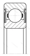 Подшипник 62208-2RS 1T/P 53 размер 40x80x23 от производителя  SKF Подшипник 62208-2RS 1T/P 53 размер 40x80x23 от производителя  SKF