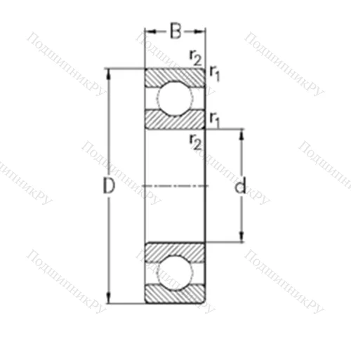 Подшипник шариковый радиальный 60/560-M