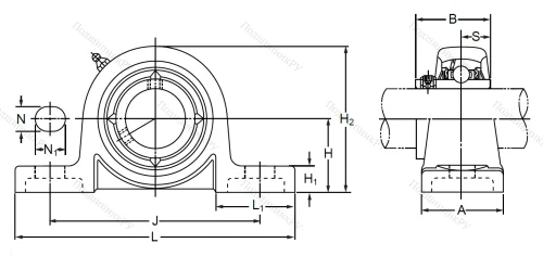 Подшипниковый узел MUCPPL 209 SB в Хабаровске
