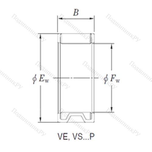 Подшипник игольчатый радиальный VE 253120AB 1-1