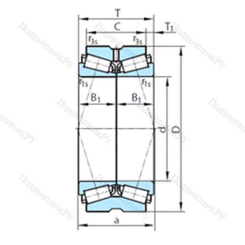 Подшипник роликовый радиально-упорный PSL 611-4