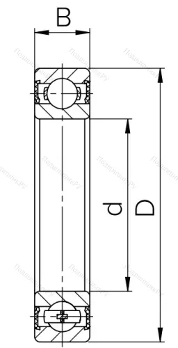 Шариковый однорядный подшипник 180322 (6322 2RS) в Хабаровске