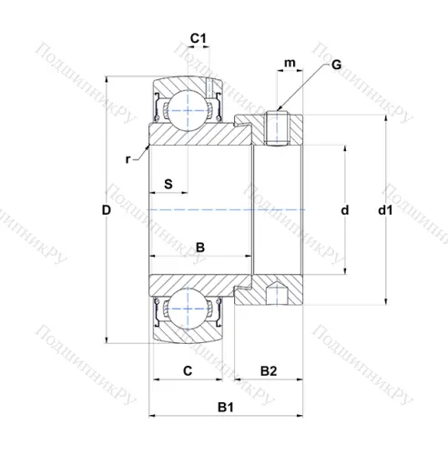 Корпусный подшипник ES 208-24 G 2 в Хабаровске
