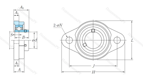 Подшипниковый узел UFL 006 JE 1 в Хабаровске