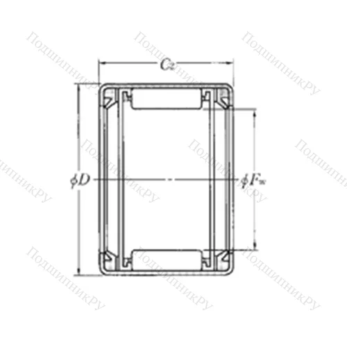 Подшипник игольчатый радиальный HMK 1626LL от производителя  NTN Подшипник игольчатый радиальный HMK 1626LL от производителя  NTN