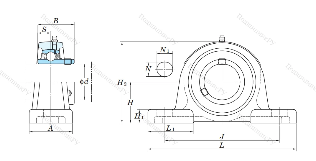 Подшипниковый узел UCPX 06 в Хабаровске