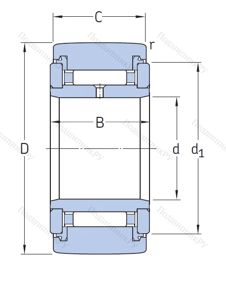 Игольчатый подшипник NATR 15 PP A