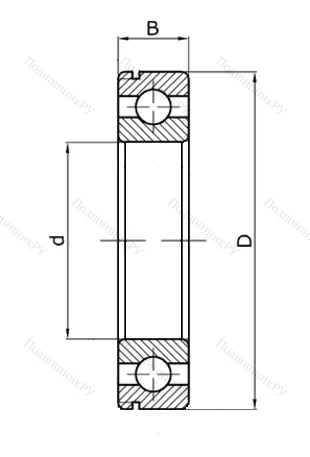Шариковый однорядный подшипник 50409 (6409 N) в Хабаровске