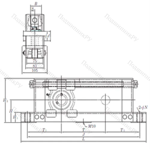 Подшипниковый узел шариковый радиальный UCTU 315-900 от производителя  KOYO