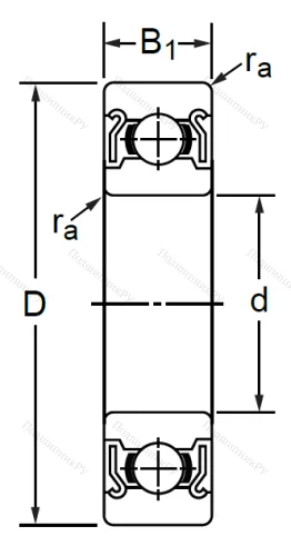 Дюймовый шариковый подшипник RMS 6 ZZ (MJ 3/4-2Z) в Хабаровске
