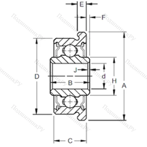 Подшипник шариковый радиальный F 5DD