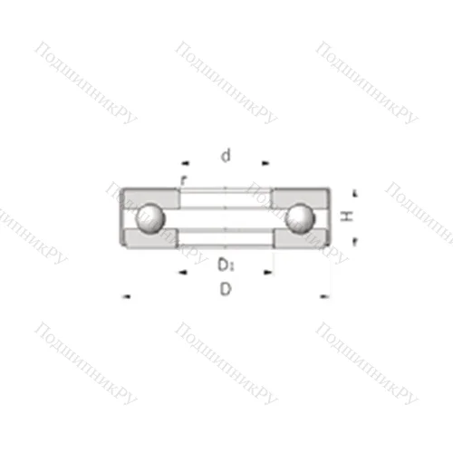 Подшипник шариковый упорный 35TAG 005-G 5