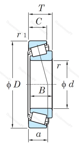 Конический роликовый подшипник 30313 DJR (31313) от производителя  KOYO