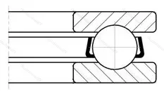 Подшипник 51117M 1/P 6Q 6 