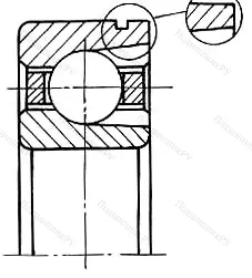 Подшипник  170413 (413N) размер 65x160x37 от производителя  ГПЗ-23