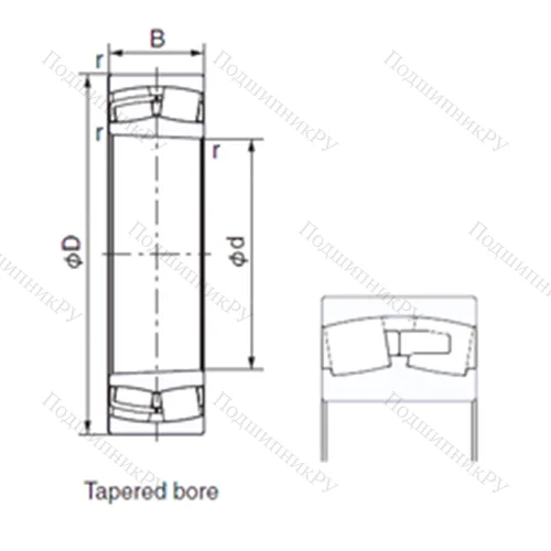 Подшипник роликовый радиальный 230/600EK от производителя  NACHI