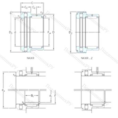 Подшипник комбинированный NKXR 40Z от производителя  SKF