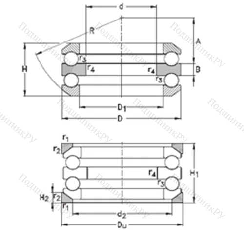 Подшипник шариковый упорный 54215-MP+U 215 от производителя  NKE