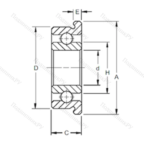 Подшипник шариковый радиальный FS 3K