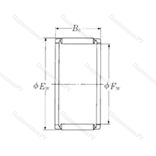 Подшипник игольчатый радиальный FWF-404825