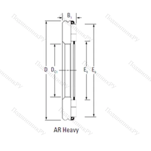 Подшипник игольчатый упорный AR 24 110 190