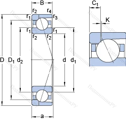 Подшипник 71928 CD/HCP 4AH 1 в Хабаровске