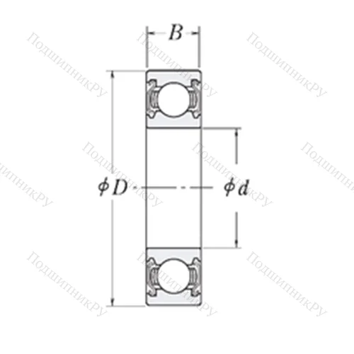 Подшипник шариковый радиальный LJ 1.1/2-2Z