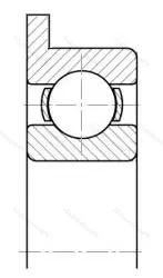 Подшипник  1840094 размер 4x11/12,5x4 от производителя  ГПЗ-200 Подшипник  1840094 размер 4x11/12,5x4 от производителя  ГПЗ-200