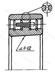 Модификация подшипника 5-3182113К размер 65x100x26 от производителя  ГПЗ-1 Модификация подшипника 5-3182113К размер 65x100x26 от производителя  ГПЗ-1