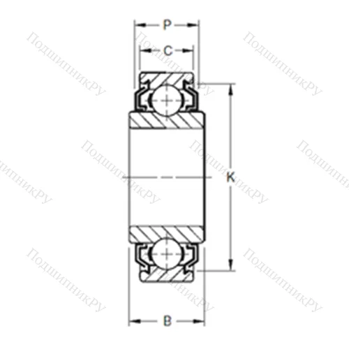 Подшипник шариковый радиальный 39KVLL 2