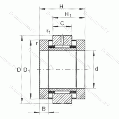 Подшипник комбинированный роликовый ZARN 2557-TV от производителя  INA