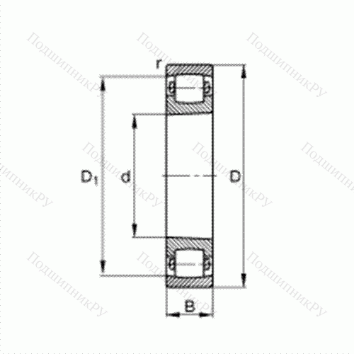 Подшипник роликовый однорядный сферический 20218-K-MB-C 3 от производителя  FAG Подшипник роликовый однорядный сферический 20218-K-MB-C 3 от производителя  FAG
