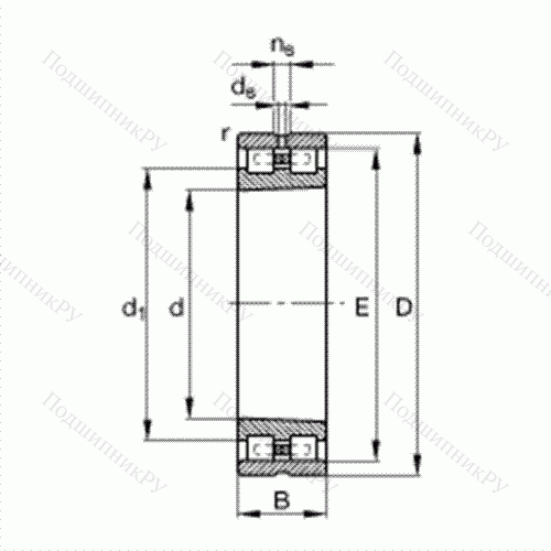 Подшипник роликовый радиальный NN 3012-AS-K-M-SP от производителя  FAG Подшипник роликовый радиальный NN 3012-AS-K-M-SP от производителя  FAG