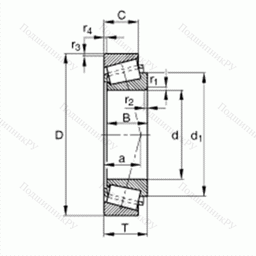 Подшипник роликовый конический 32020-X-XL от производителя  FAG Подшипник роликовый конический 32020-X-XL от производителя  FAG