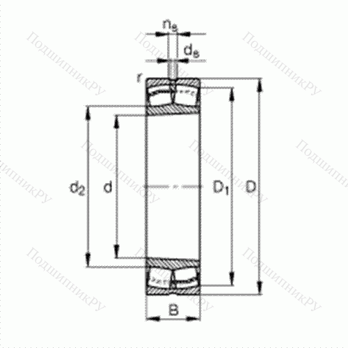 Подшипник роликовый самоустанавливающийся 23232-E 1-K-TVPB от производителя  FAG Подшипник роликовый самоустанавливающийся 23232-E 1-K-TVPB от производителя  FAG
